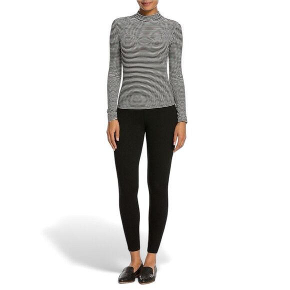 Spanx Jean-ish Ankle Leggings - Black Sculpting Pants - Size Large - Picture 4 of 8